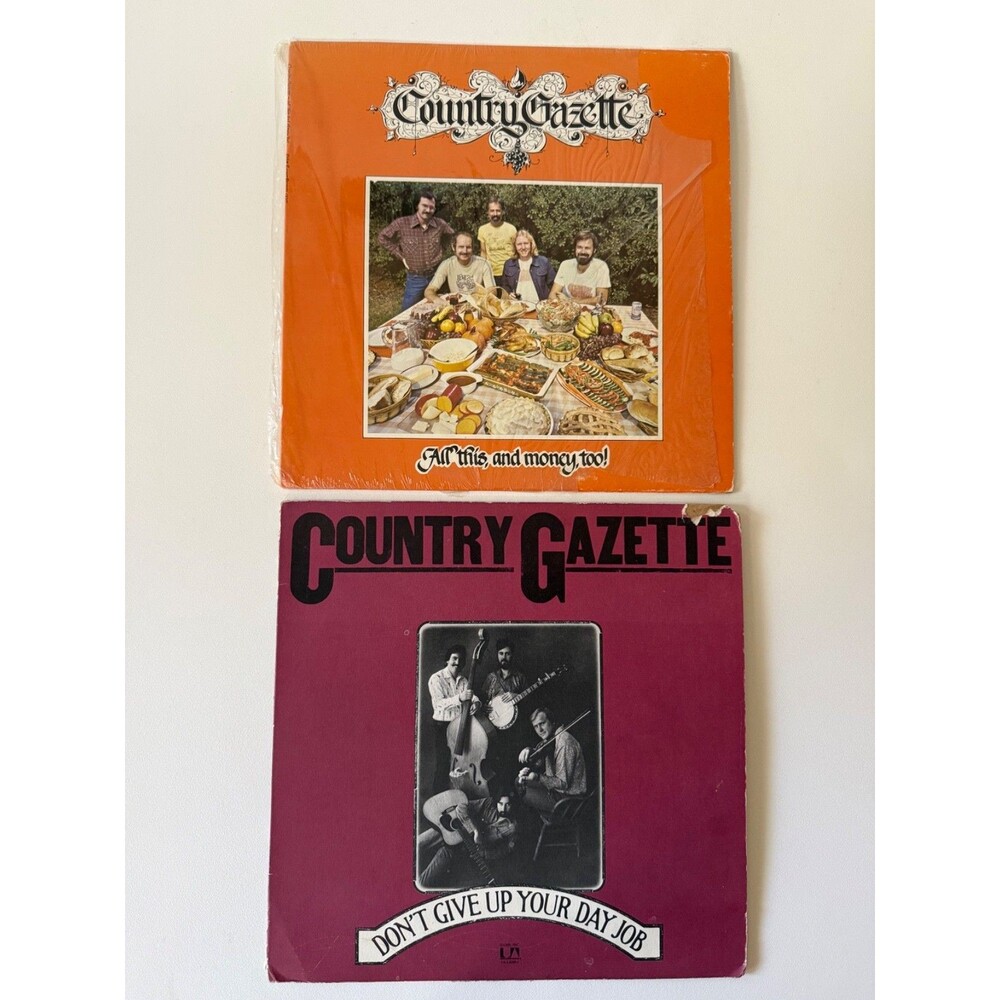 Country Gazette LP Lot Don't Quit Your Day Job All This And Money Too VG+